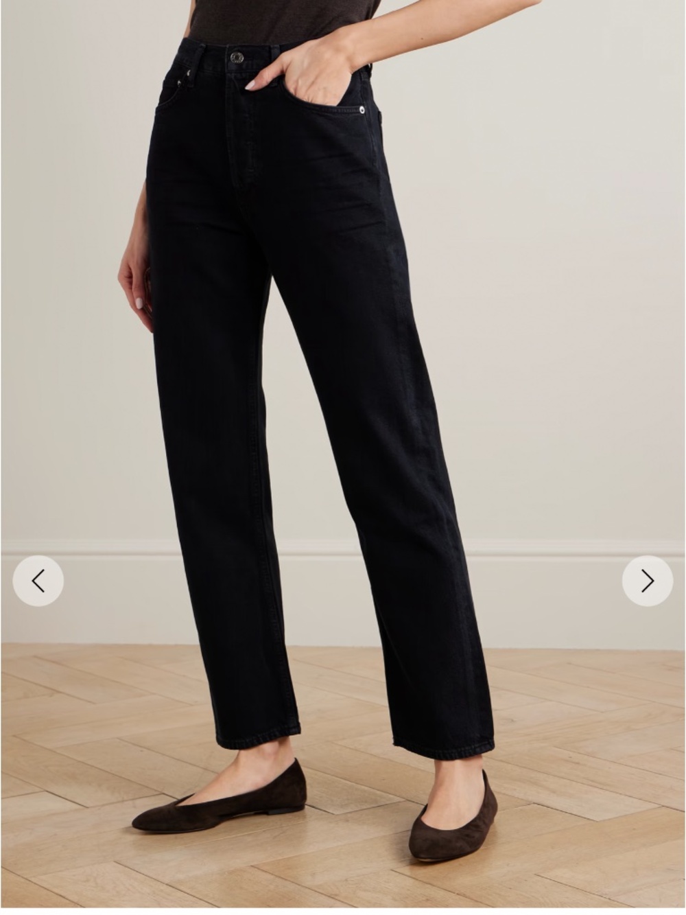 AGOLDE 90's Pinch Waist recycled high-rise straight-leg jeans 27